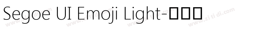 Segoe UI Emoji Light字体转换